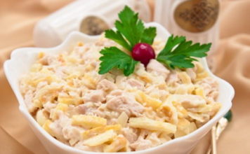 Салат Нежность — лучшие рецепты. Как правильно и вкусно приготовить салат Нежность.