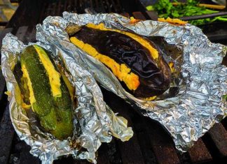 Печеные овощи с сыром