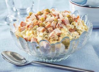 Оливье с большим мясным набором